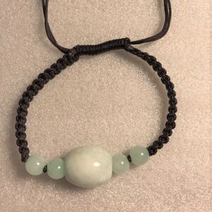 Green Jade Adjustable Bracelet - 3 Styles Available